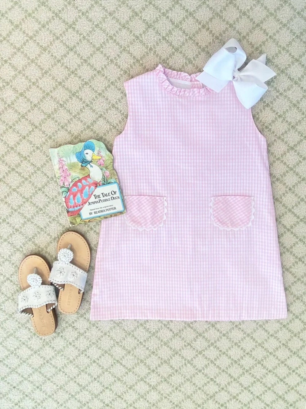 Beaufort Bonnet Pink Gingham Dress Lizzie’s List Size 3T BRAND NEW